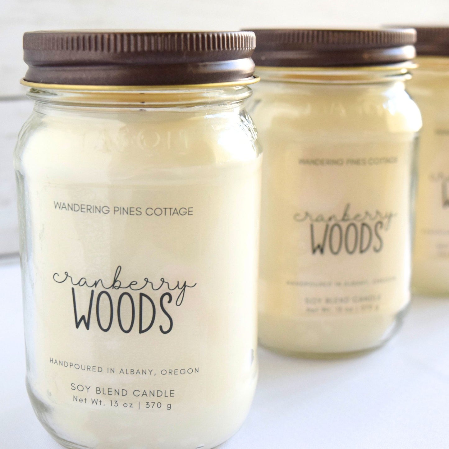 Cranberry Woods Mason Jar Candle