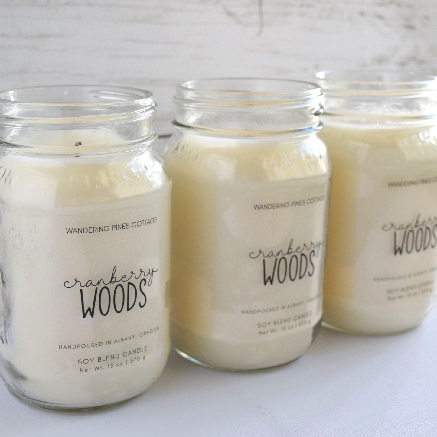 Cranberry Woods Mason Jar Candle