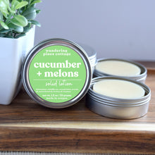 Load image into Gallery viewer, Cucumber and Melons Solid Lotion Tin