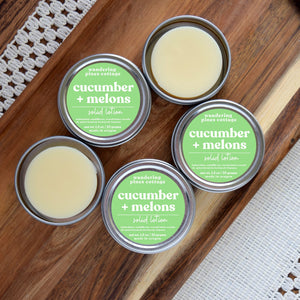 Cucumber and Melons Solid Lotion Tin