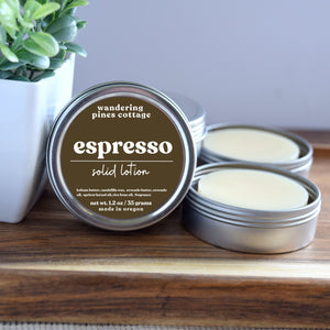 Espresso coffee solid Lotion