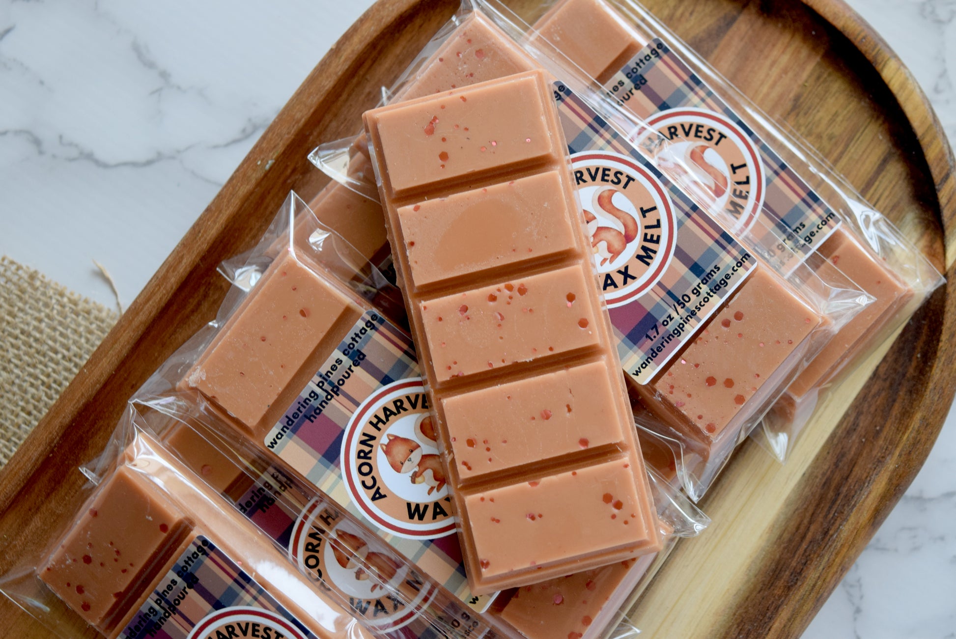 acorn harvest wax melt snap bar - wandering pines cottage