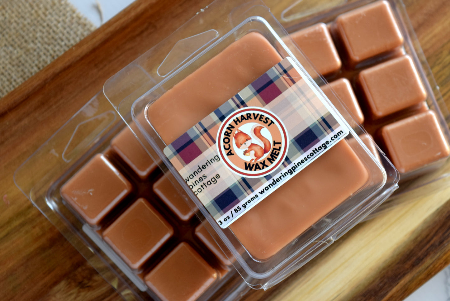 acorn harvest wax melt - wandering pines cottage