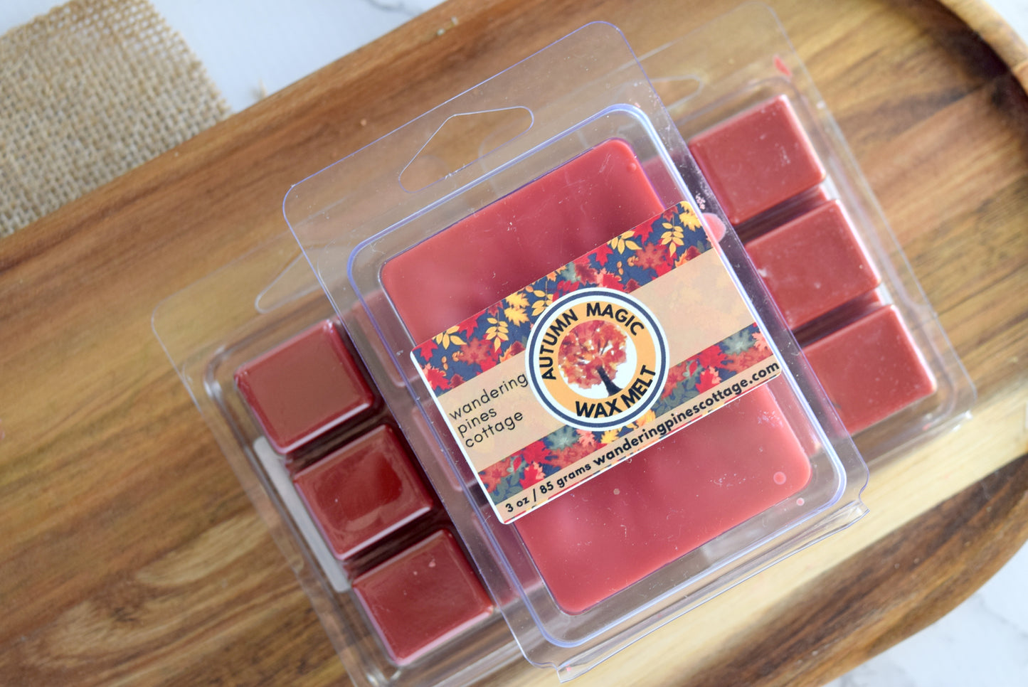 autumn magic wax melts - wandering pines cottage