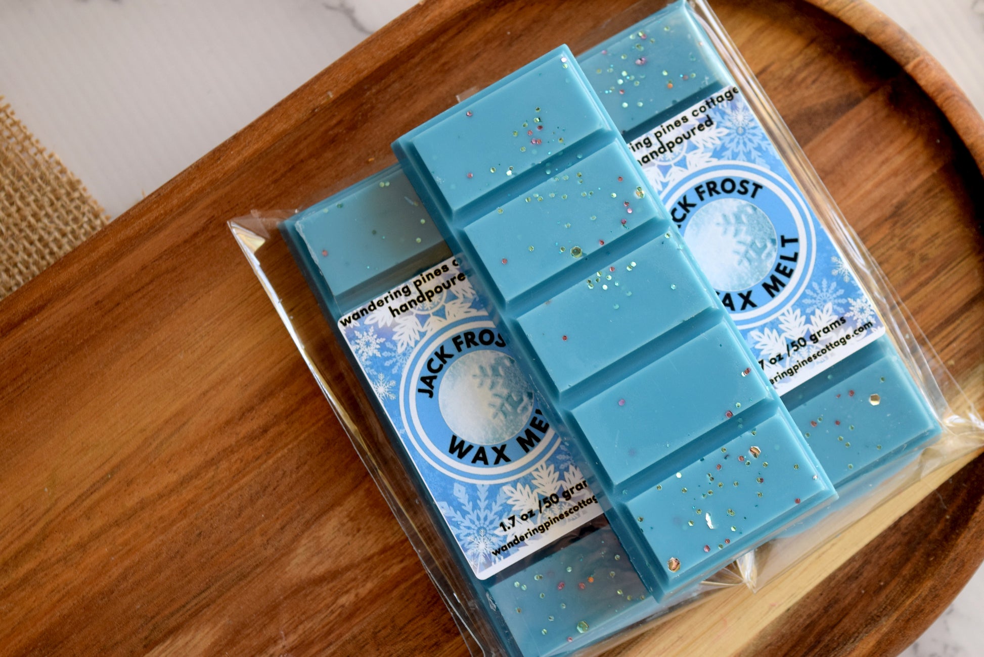 jack frost wax melt snap bar - wandering pines cottage