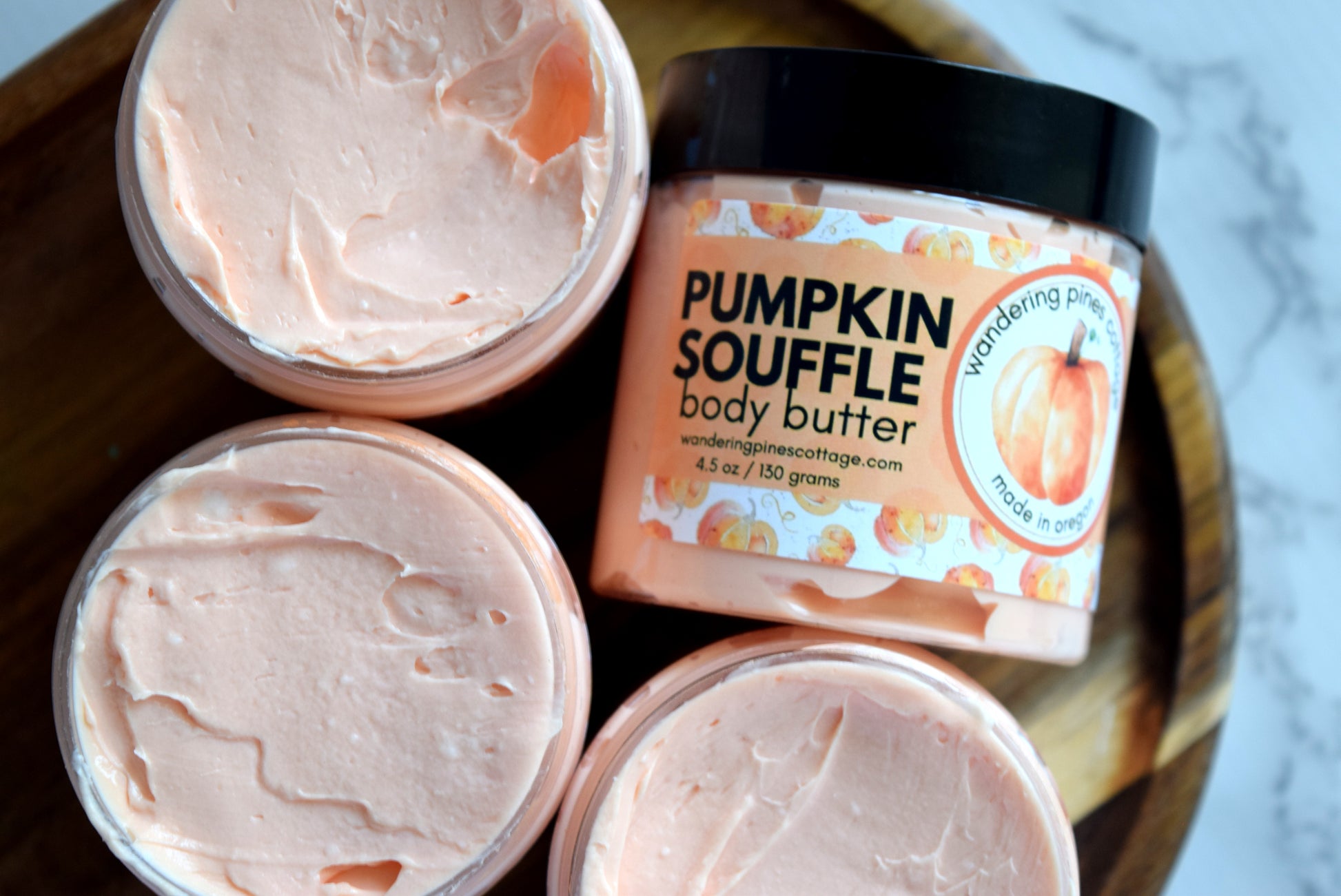 Pumpkin souffle body butter - wandering pines cottage