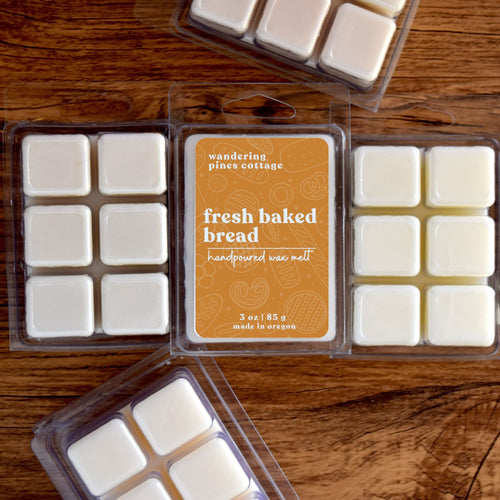 fresh  baked bread wax melt - wandering pines cottage