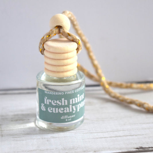 fresh mint and eucalyptus diffuser - wandering pines cottage
