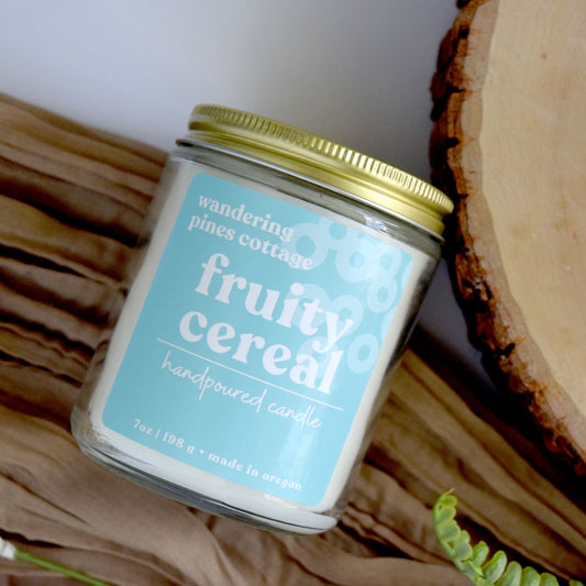 fruity cereal candle - wandering pines cottage