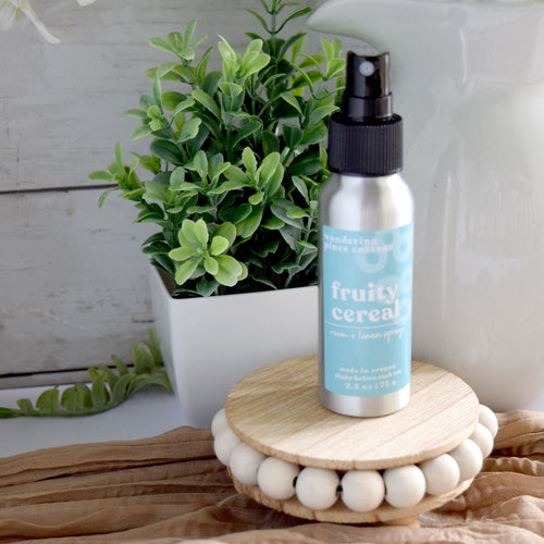 fruity cereal room spray odor eliminator - wandering pines cottage