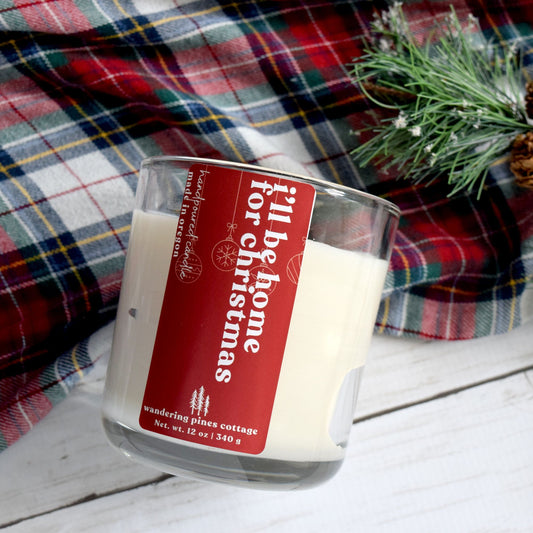 I'll be Home for Christmas 12 oz Candle