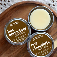 Load image into Gallery viewer, Hot Chocolate solid lotion in a tin