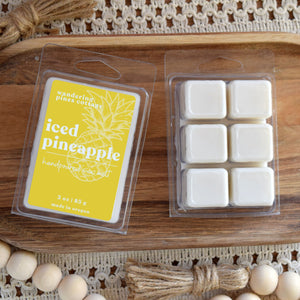 iced pineapple wax melt - wandering pines cottage