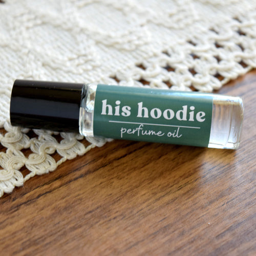 iced vanilla woods his hoodie fragrance for men - wandering pines cottage