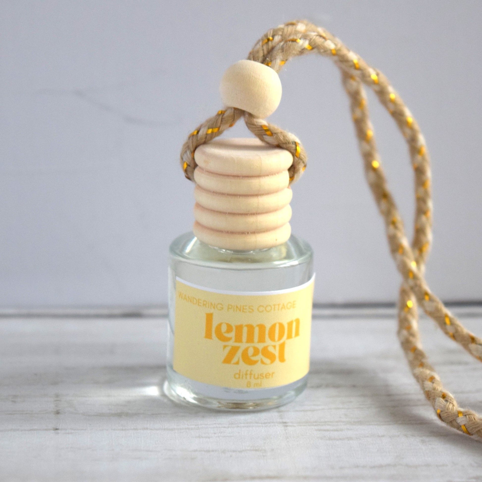 lemon zest hanging diffuser - wandering pines cottage