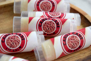 Candy cane lip balm - wandering pines cottage