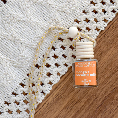 car diffuser mango coconut milk - wandering pines cottage