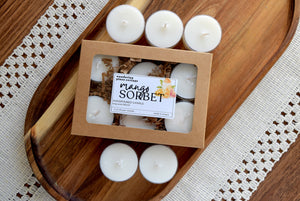 mango sorbet tea light pack - wandering pines cottage