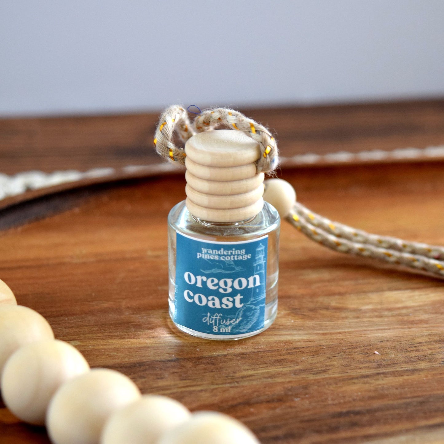 oregon coast beach hanging car diffuser - wandering pines cottage