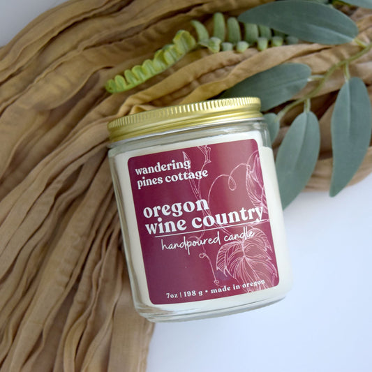 oregon wine country candle wandering pines cottage