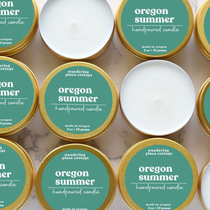 Oregon Summer Travel Candle Tin