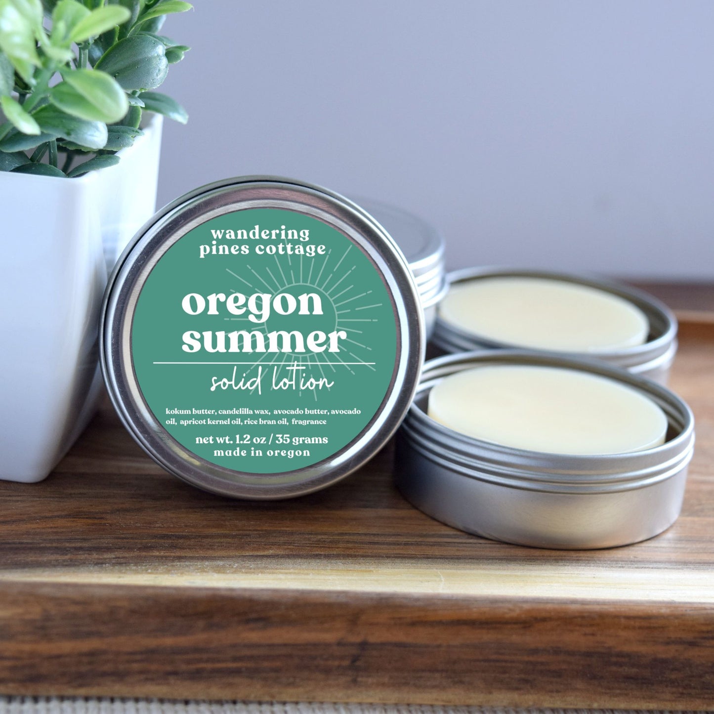 Oregon Summer Solid Lotion Tin