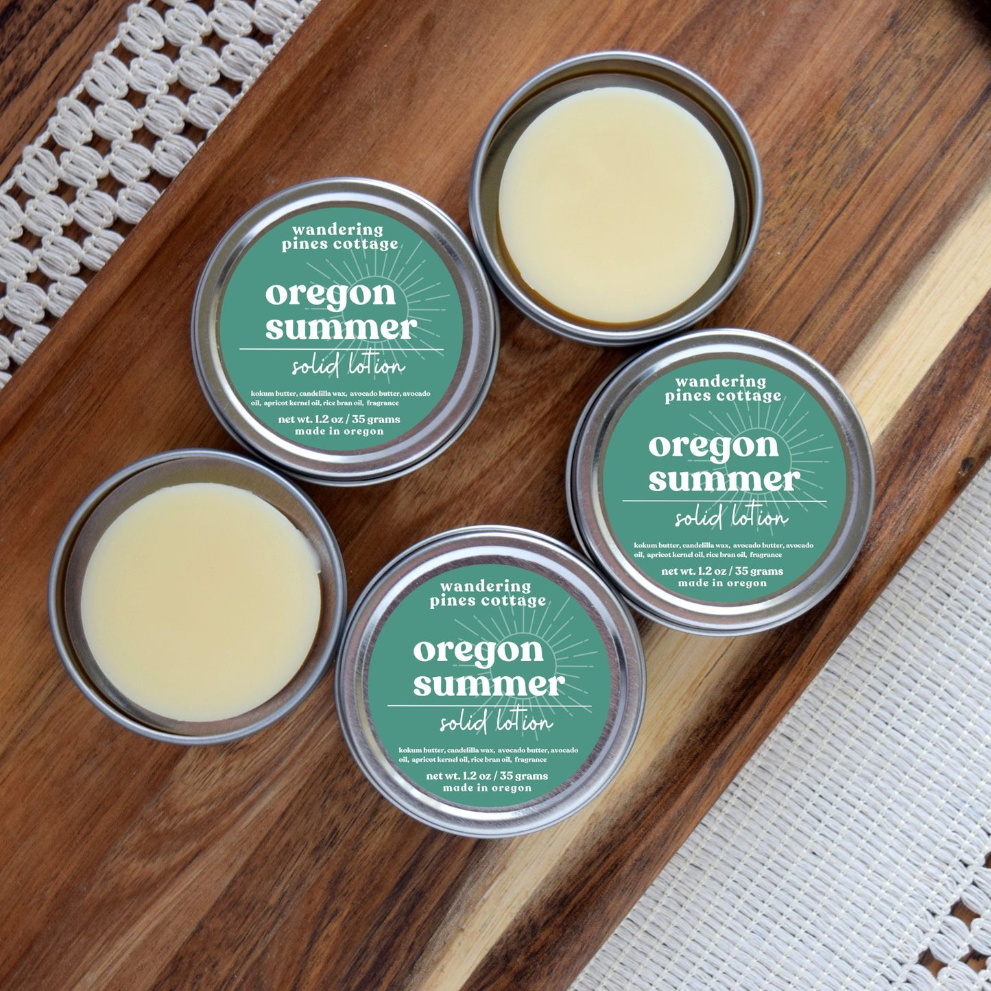 Oregon Summer Solid Lotion Tin