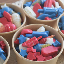 Load image into Gallery viewer, Summer Patriotic Shaped Wax Melts