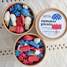 Load image into Gallery viewer, Summer Patriotic Shaped Wax Melts