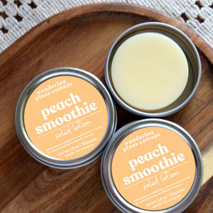 Peach Smoothie Solid Lotion Bar Tin