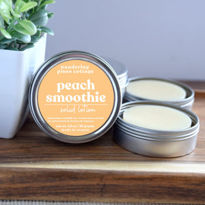 Peach Smoothie Solid Lotion Bar Tin