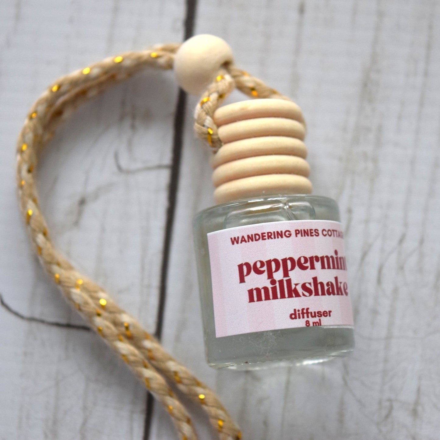 Peppermint Milkshake Hanging Car Diffuser