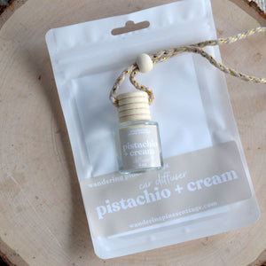 Pistachio and Cream Hanging Car Diffuser