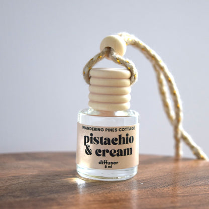 Pistachio and Cream Hanging Car Diffuser