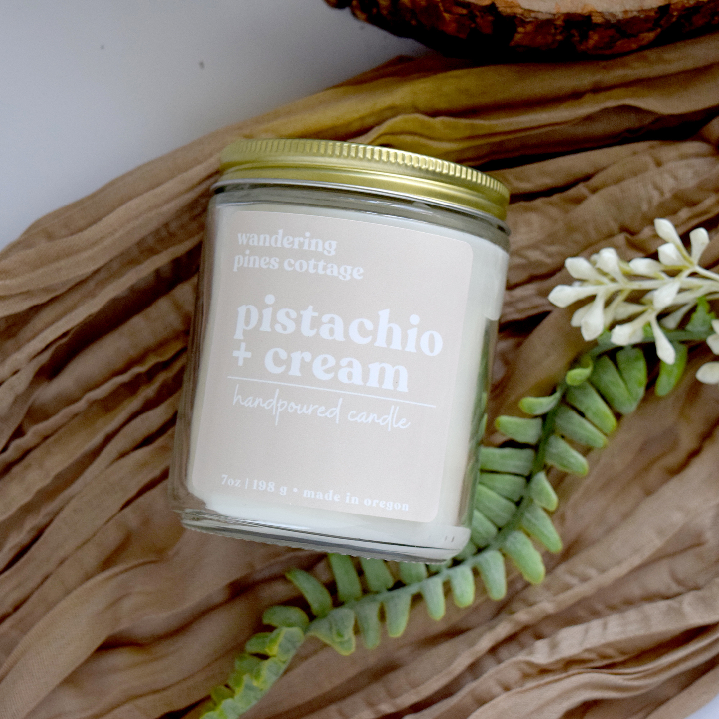 Pistachio and Cream Candle