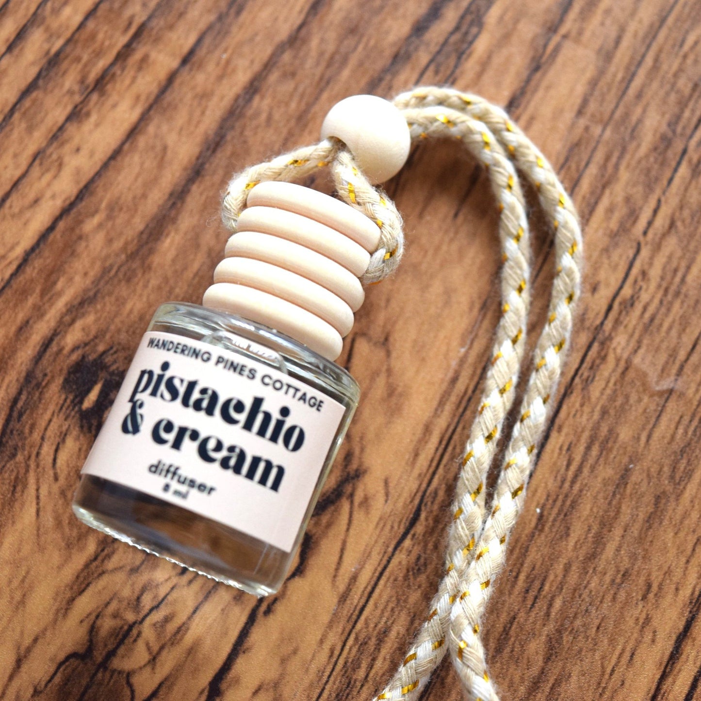 Pistachio and Cream Hanging Car Diffuser
