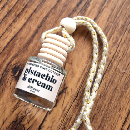 Pistachio and Cream Hanging Car Diffuser