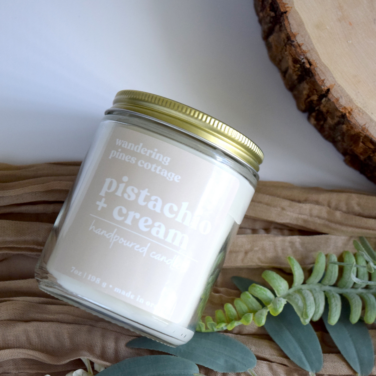 Pistachio and Cream Candle