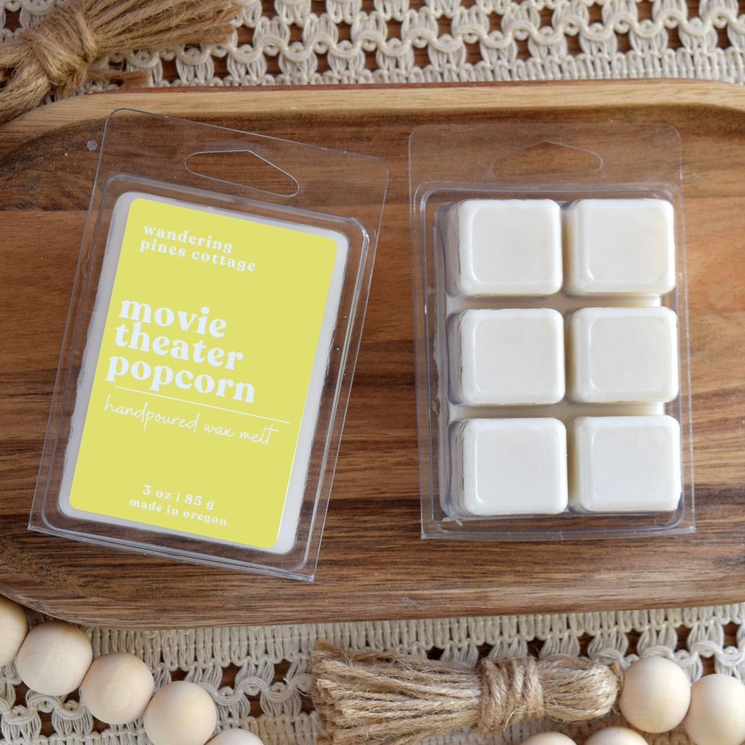 movie theater popcorn wax melts - wandering pines cottage