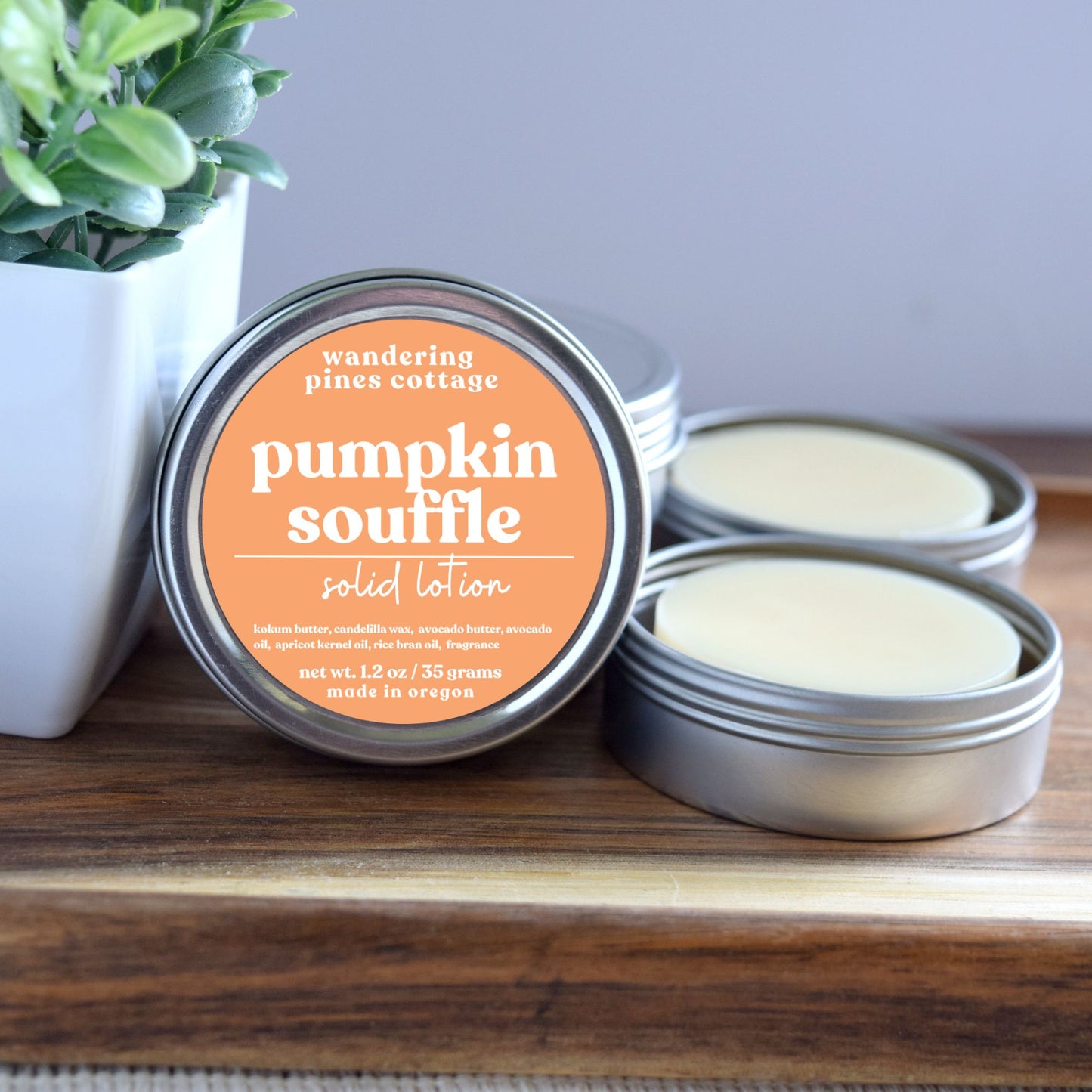 Pumpkin Souffle Solid Lotion Tin