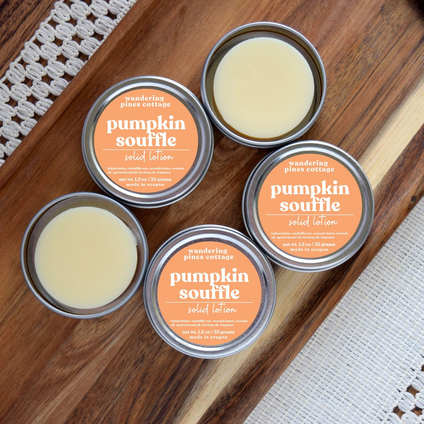 Pumpkin Souffle Solid Lotion Tin