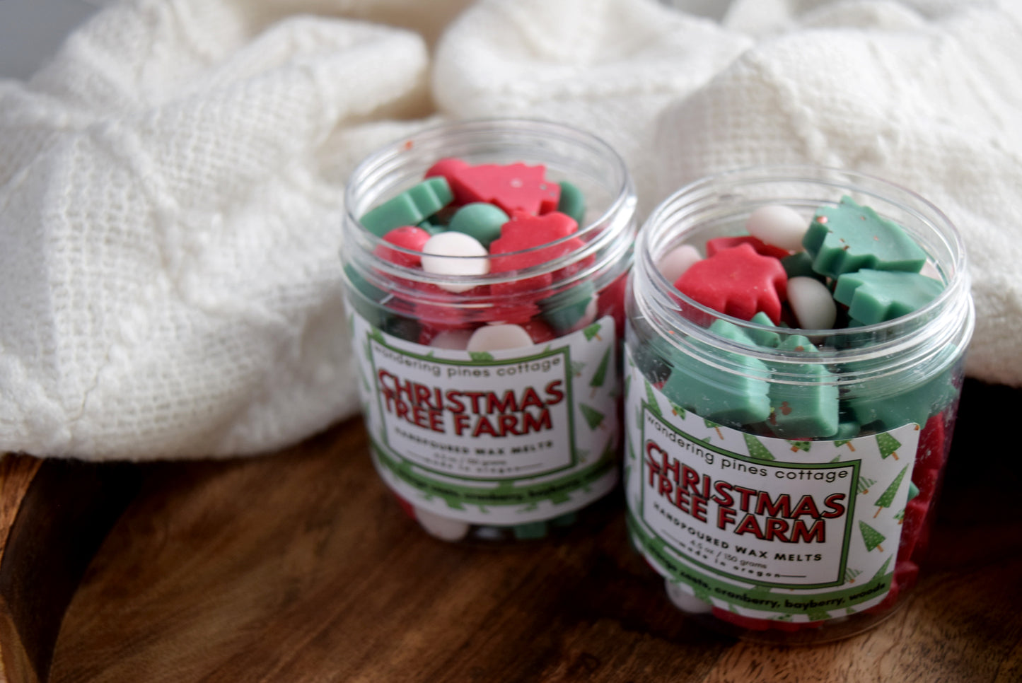 Christmas Tree Christmas Cabin Wax Melt Jar