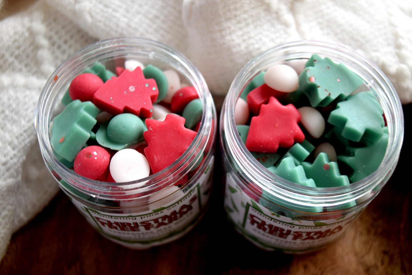 Christmas Tree Christmas Cabin Wax Melt Jar