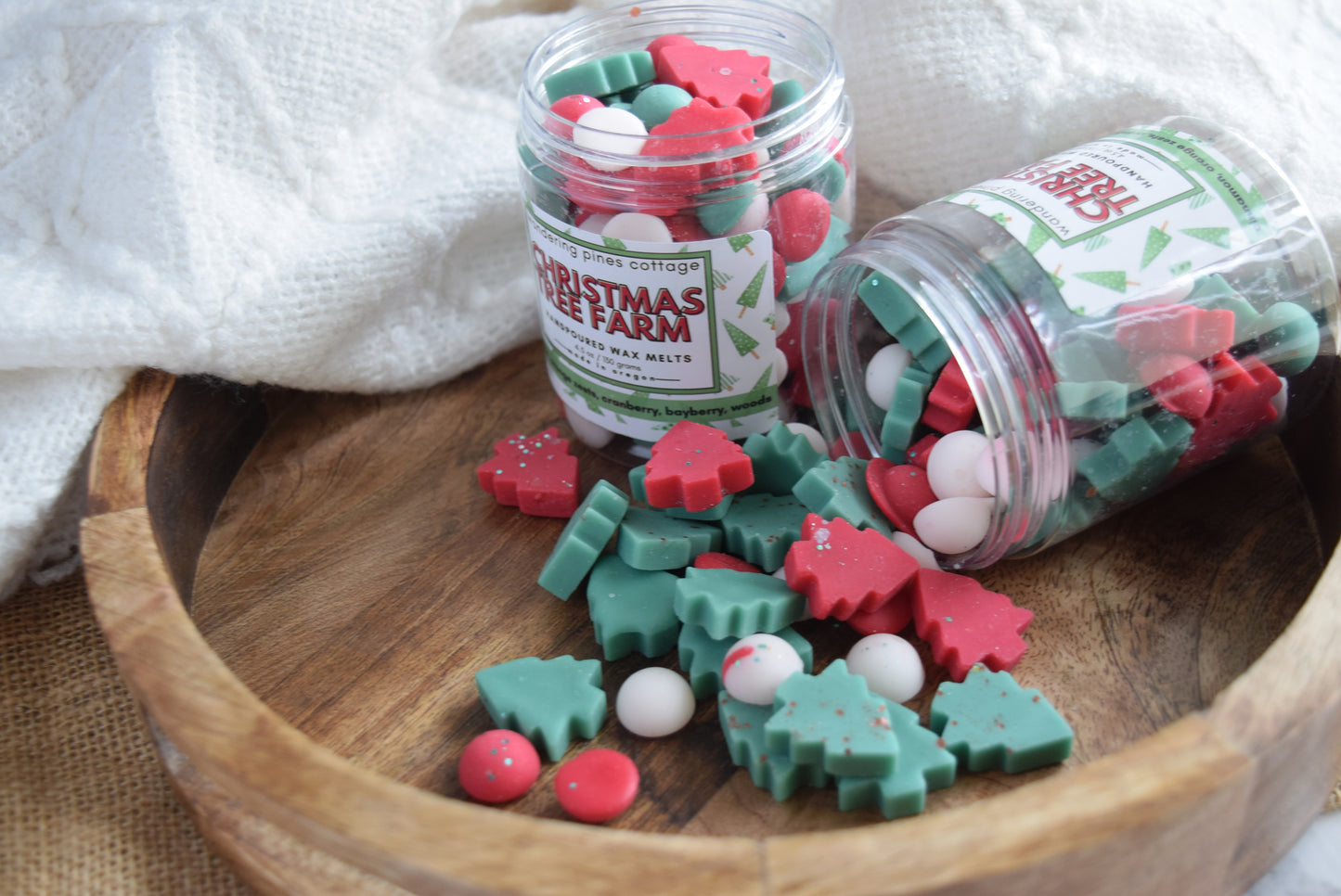 Christmas Tree Christmas Cabin Wax Melt Jar