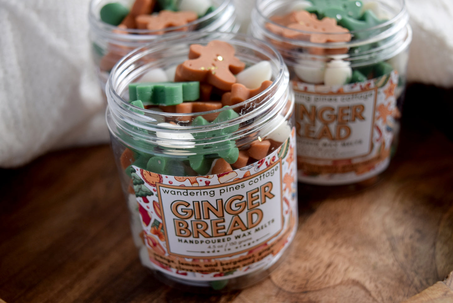 Gingerbread Shaped Wax Melt Jar