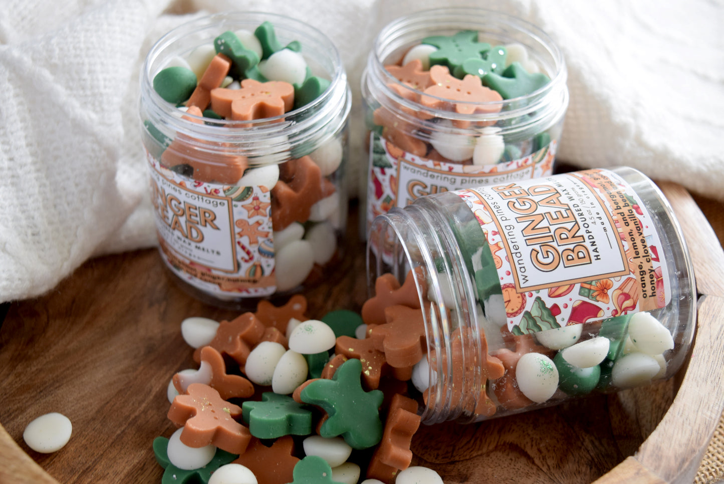 Gingerbread Shaped Wax Melt Jar