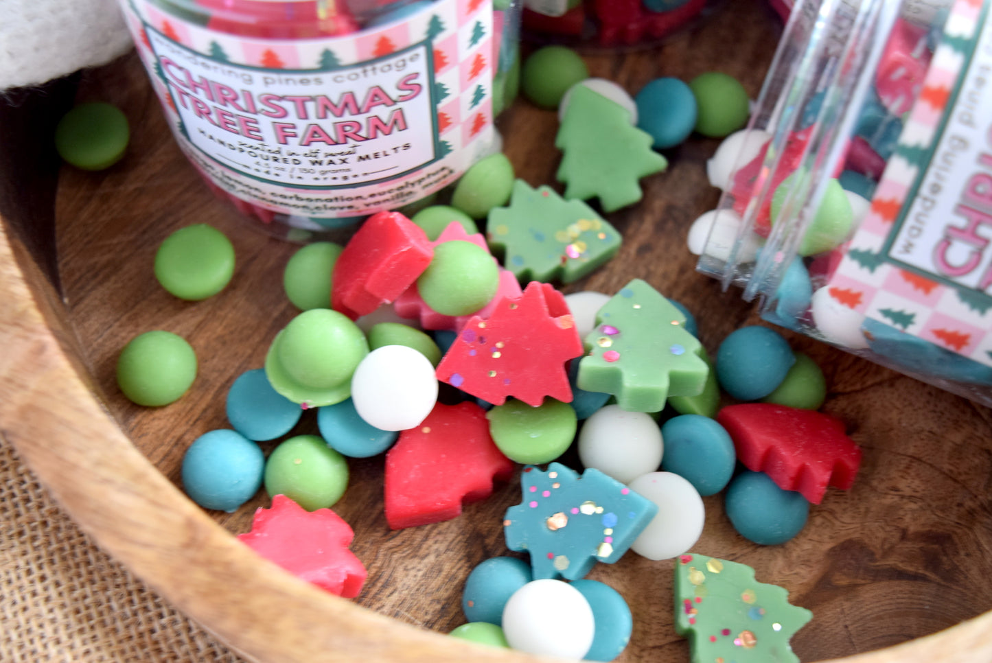 Christmas Tree Elf Sweat Wax Melt Jar