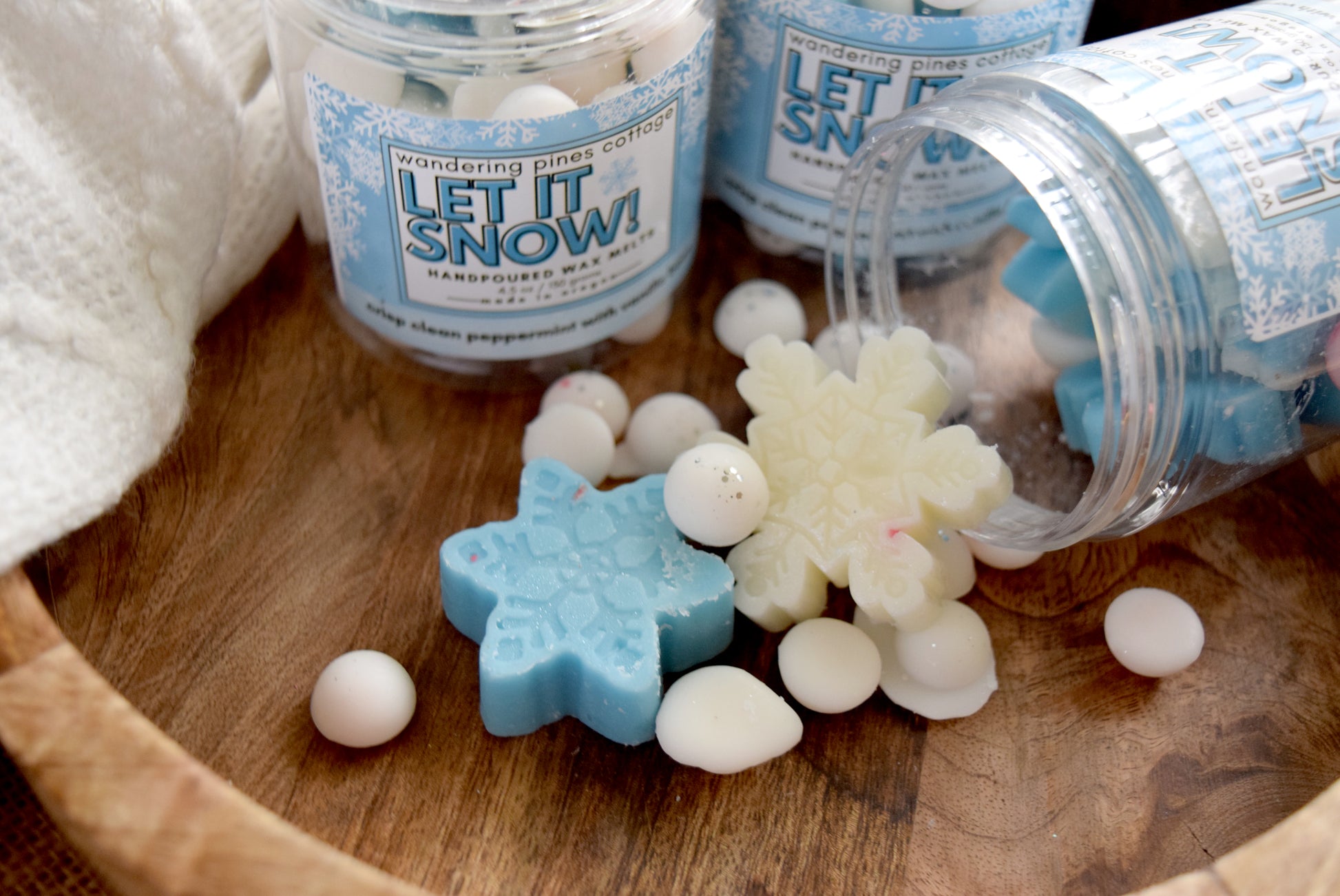 snowflake shaped wax melts