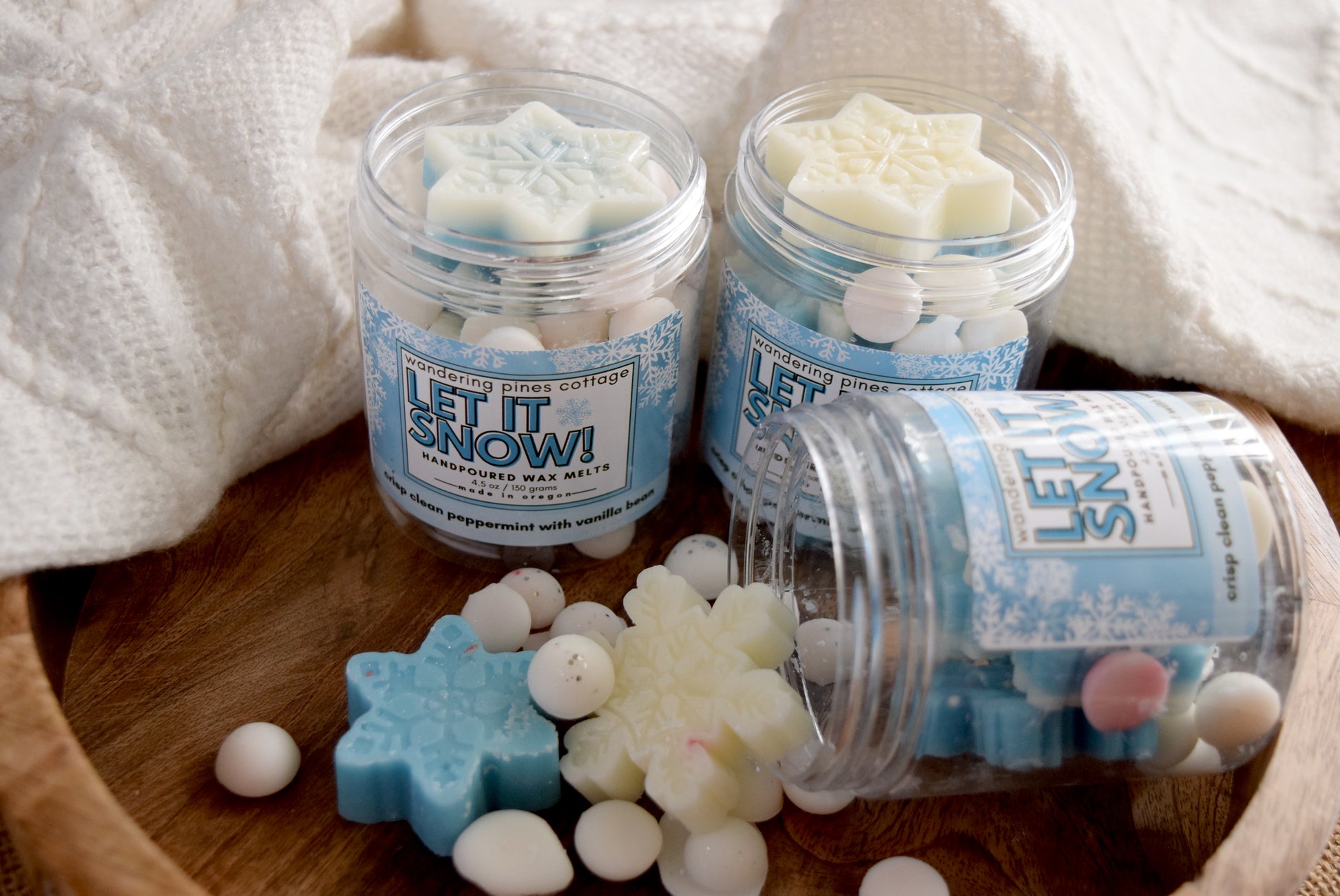 snowflake shaped wax melts