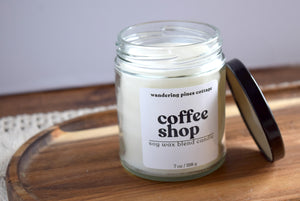 espresso scented candle - wandering pines cottage